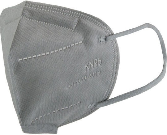 Gray 3D Protective Face Mask Non-Reusable Kn95 Ffp2 5 Layers Protection Gb2626-2006 100 Pieces Gray