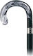 Mammut Gehstock Typ Maggoura Schwarz Drehbare Griff Zellulose 003200