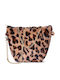 Geantă Cu Barete Încrucișate Animal Print Blană 198039-01
