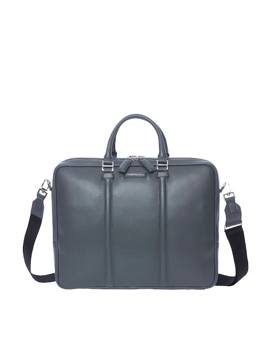 P10kmc02 06h Mandarina Duck Times Briefcase Lead Gray