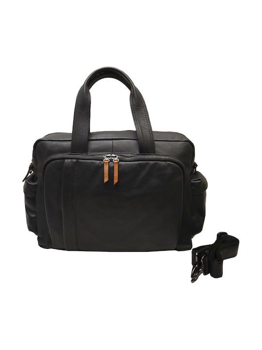 Leather 100 Leather Bag Code 05-bag-1140-1 Black