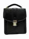 Ανδρικό Δερμάτινο Τσαντάκι Mybag 103 Black Μαυρο