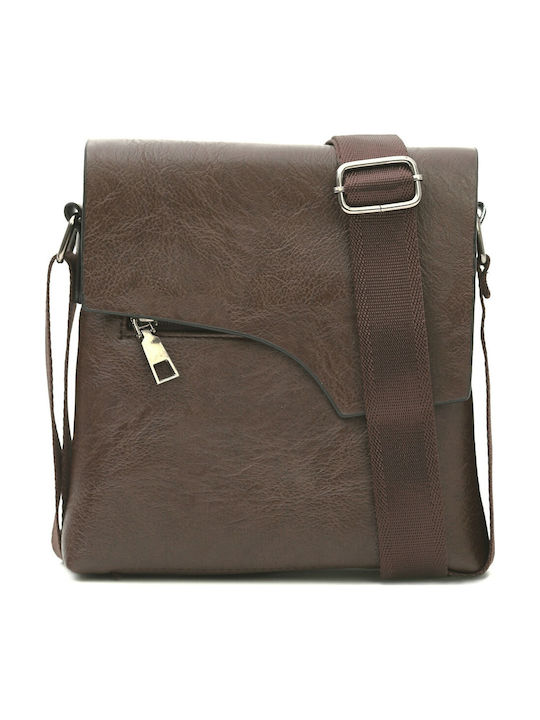 Herren Tasche Aus Künstliches Leder Braune 3146