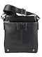 Shoulder Crossbody Bag Black Synthetic Leather 1069-01 V-store