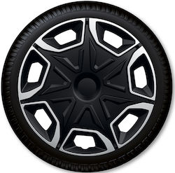 Autoline Τάσια 14" Ασημί 4τμχ