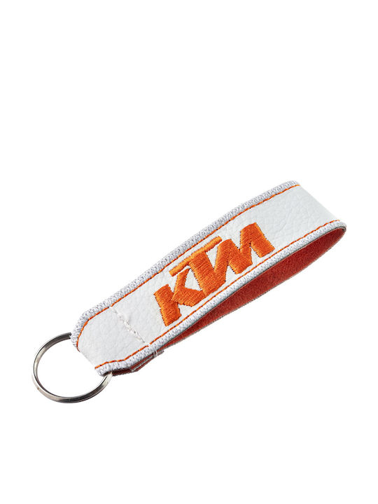 Μπρελόκ Ktm Τεχνόδερμα Άσπρο