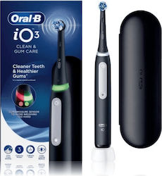 Oral-B iO Series 3 Electric Toothbrush with Brushing Timer, Pressure Sensor & Travel Case Magnetic Matt Black Oral-B iO Series 3 Electric Toothbrush with Brushing Timer, Pressure Sensor & Travel Case Magnetic Matt Black