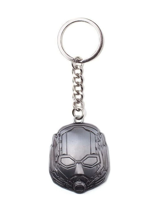 Marvel Comics Ant-Man Wasp Helmet Metallic Pendant Keychain Silver Ke283025ANW Keyring 10 Cm Grey