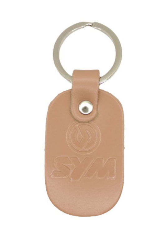 Leder Schlüsselanhänger Rosa Puder Sym 6993-k