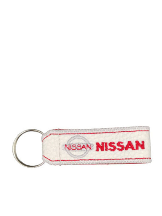 Μπρελόκ Τεχνόδερμα Λευκό Μικρό Nissan 4795-k