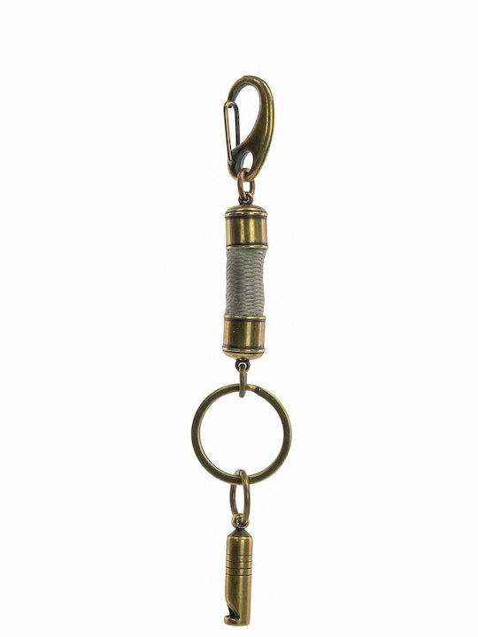 Schlüsselanhänger Design Trillerpfeife Fantazy Κλ6-1 Silber Gold