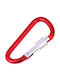 Keychain Carabiner 7.2cm Safety Red