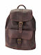 Kouros Leather Men's Leather Backpack Krouta-400 Brown