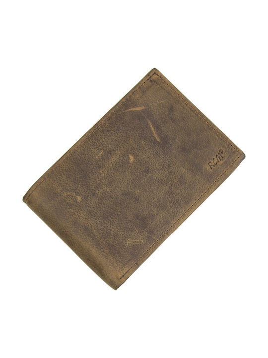 Leather Men's Wallet Rcm 134h-Brown