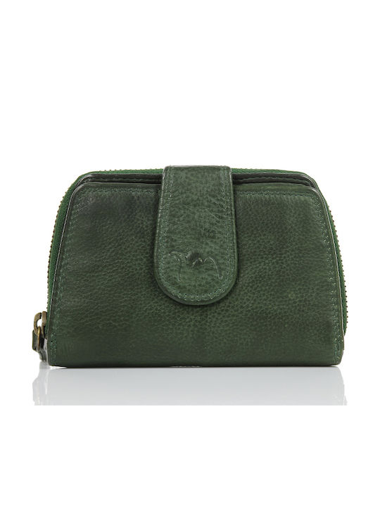 Trip Camel Πορτοφόλι Γνήσιο Vintage Μαλακό Δέρμα 512green