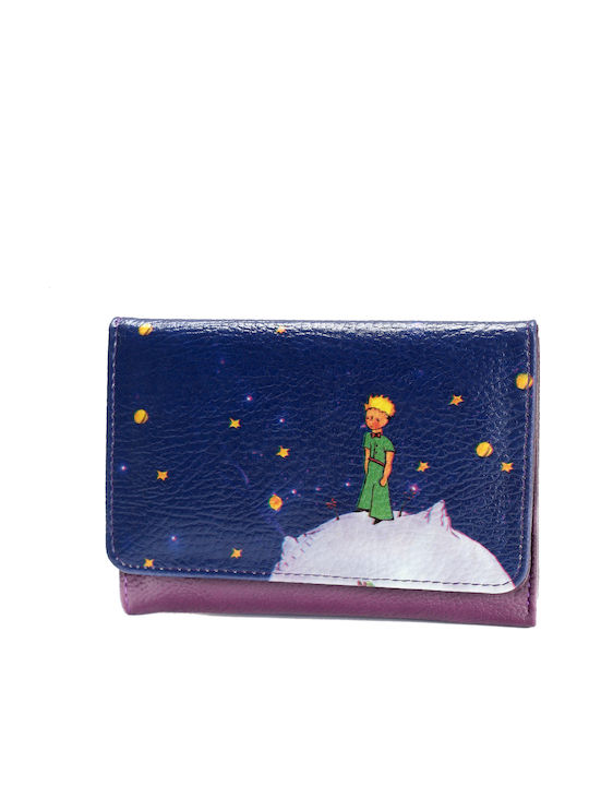 Unisex Pera Basic Damenbrieftasche Klein Prinz Little Prince Lila