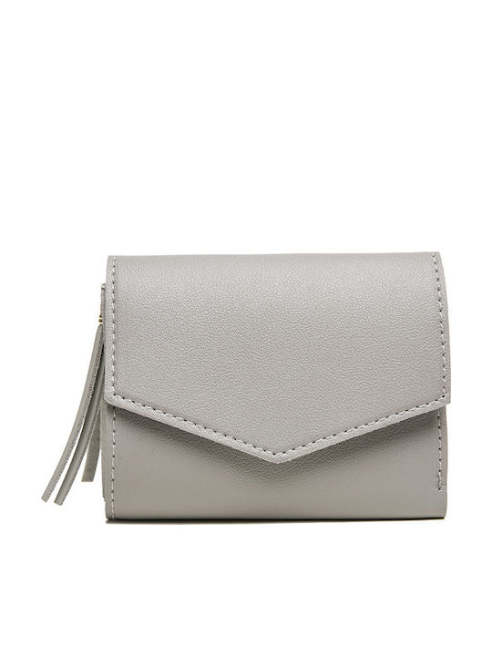 Short Tassel Wallet Γκρι Διαστάσεις 12*10*2 Cm