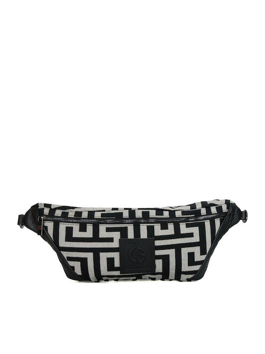 Двуцветен Ръчно Изработен Тъкан Колан За Кръста Bum Bag Canvas Bags Irene Сив 01.01.002