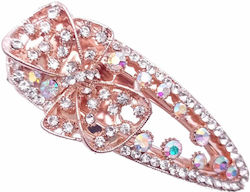 Metal Hair Clip Colored Rhinestones 4