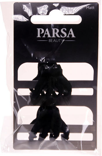 Parsa Ματ Μαυρα Μικρα Κλαμμερ Μαλλιων 2τμχ