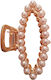 Women's Fashion Hair Clip Claw with Gold Pearls 7cm 02