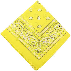 Bandana Cotton 100% 54x54cm Yellow