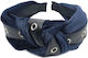Haar Stirnbänder Cb561-04 Samt Blau