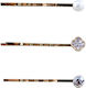 Set 3 Ace De Păr Decorativă Nuanță Aurie