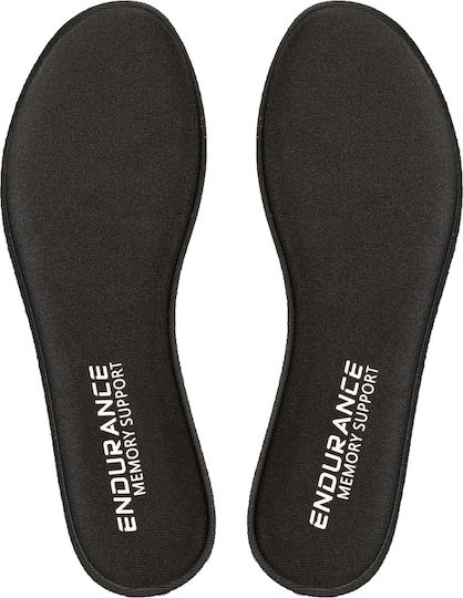 Endurance Insoles Memory Support Insole 1001 Black