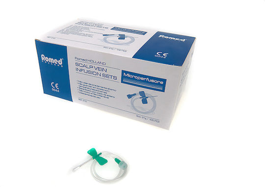 Romed Πεταλούδες Ενδοφλέβιες Scalp Vein Κίτρινο G20 3/4" 19mm 1 Τεμάχιο Sv-20g