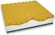 Composite Anatomical Seat Pillow Embossed Surface Viscoelastic Liquid Gel 44x44x9/8cm Capelli Kc504444