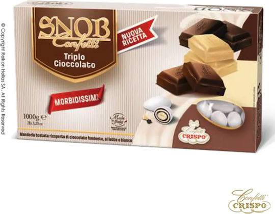 Confetti Crispo Snob Classic Jordan Almonds White 1000gr