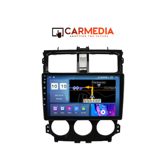 Carmedia Car Audio System for Mitsubishi Colt 2013-2023 (Bluetooth/USB/WiFi/GPS/Apple-Carplay/Android-Auto) with Touch Screen 9"
