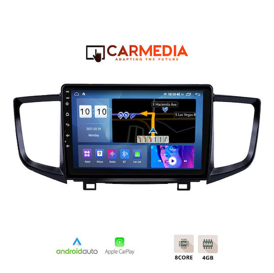 Carmedia Ηχοσύστημα Αυτοκινήτου για Honda Pilot 2016-2019 (Bluetooth/USB/WiFi/GPS/Apple-Carplay/Android-Auto) με Οθόνη Αφής 9"