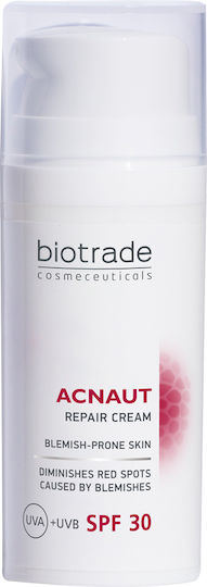 Biotrade ACNAUT Крем За Ремонт На Петна И Следи След Акне Крем За Акне И Дразнения 30мл
