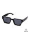 Ghetto Unisex Sonnenbrille mit Schwarz Gestell und Schwarz Linse BLK38397