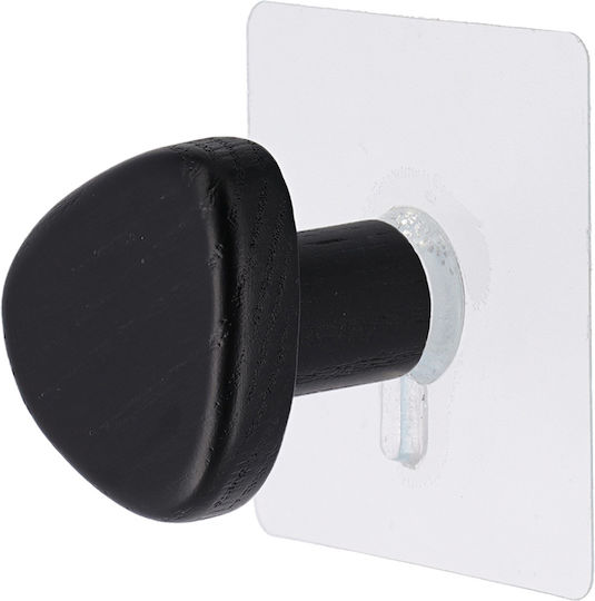 Haken Badezimmer Einzeln Aufkleber ​5.5x4cm Schwarz