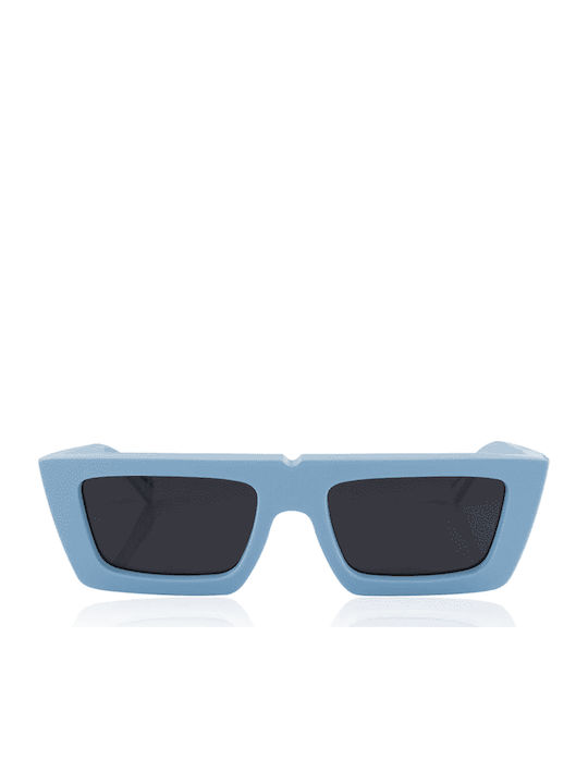 Oscar & Frank Lil Jet Baby Men's Sunglasses with Light Blue Horn-Rimmed Frame and Light Blue Lens 379923