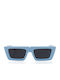 Oscar & Frank Lil Jet Baby Men's Sunglasses with Light Blue Horn-Rimmed Frame and Light Blue Lens 379923