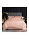 Rythmos Bettbezug-Set Übergröße mit 2 Kissenbezügen 240x260 Bamboo Pink