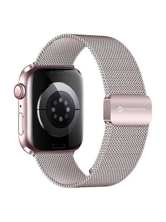 Forcell Strap Stainless Steel Pink (Apple Watch 38/40/41 mm)