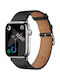 Forcell Curea Piele Negru (Apple Watch 42/44/45/49 mm, Forcell)