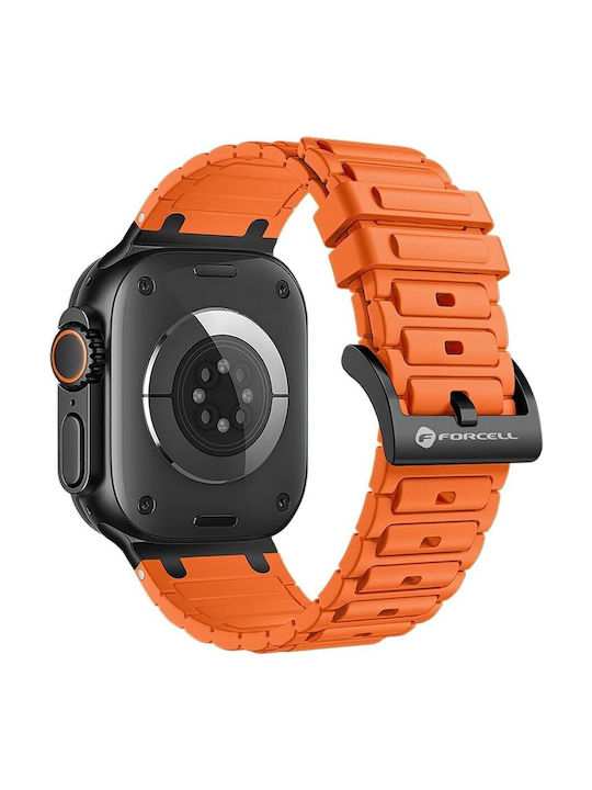 Forcell Armband Orange (Apple Watch 42/44/45/49 mm) Forcell Armband Orange (Apple Watch 42/44/45/49 mm)