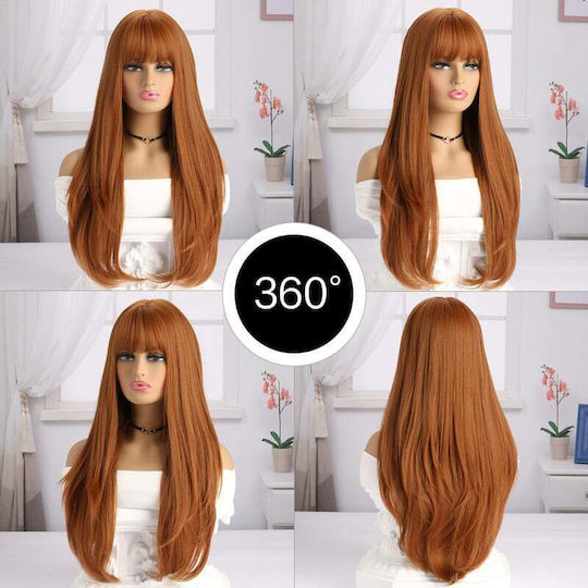 Carnival Role Playing Wig Bangs Orange Get-myho-wig-521a-oem