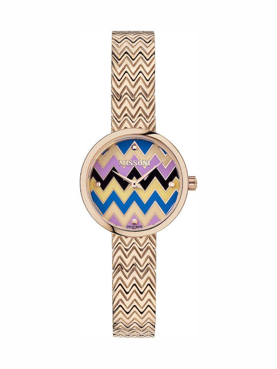 Missoni M1 Rose Gold Stainless Steel Bracelet Missoni M1 Rose Gold Stainless Steel Bracelet
