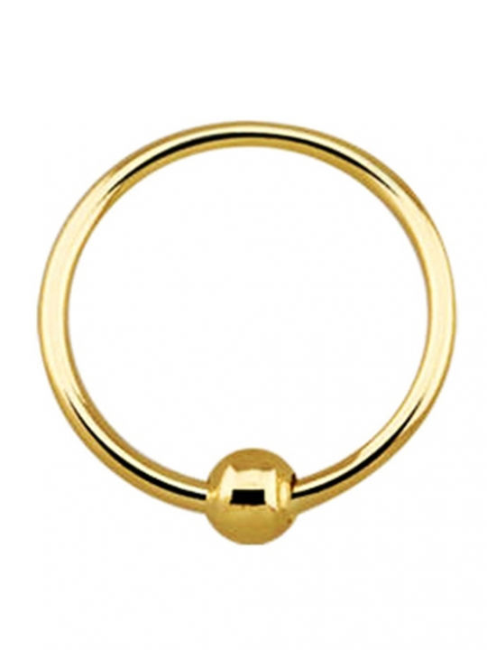 Precious Nose Hoop Earring Gold 9K G9-hob10