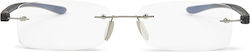 Reading Glasses Nordicvision Lidkoping Silver +1.50