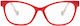 Ochelari De Citit Nordicvision Jarfalla Roșii +2.50