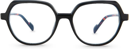Reading Glasses Nordic Vision Avesta Black Red Demi +1.50