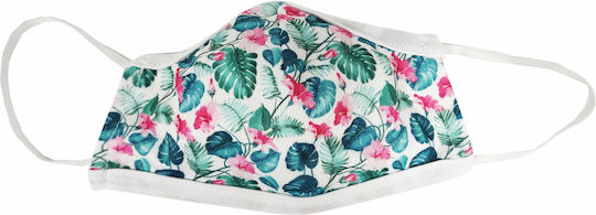 Multi Purpose Fabric Protective Mask Reusable Kids Various Designs & Colours 1 Piece Flowers